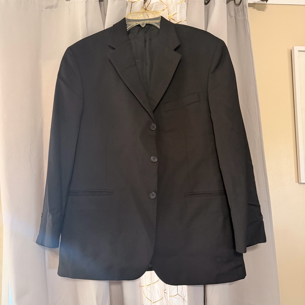 Stafford Mens Blazer Sport Coat Jacket 42S Travel Stretch Wool Blend Preowned G1